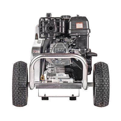 Image showing 5 th SIMPSON 4,400 PSI 4 GPM Gas Cold Water Aluminum Water Blaster Professional Belt Pressure Washer with Triplex Plunger Pump