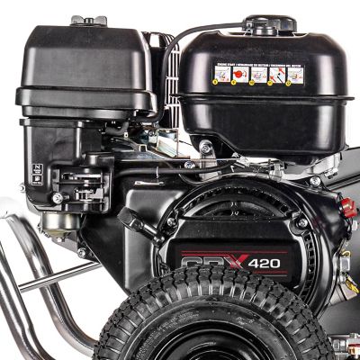 Image showing 7 th SIMPSON 4,400 PSI 4 GPM Gas Cold Water Aluminum Water Blaster Professional Belt Pressure Washer with Triplex Plunger Pump