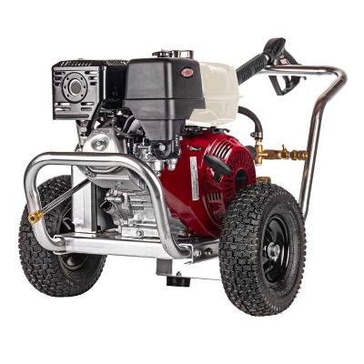 Image showing  4,200 PSI 4 GPM Gas Cold Water Aluminum Blaster Pressure Washer, CAT Triplex Plunger Pump, Honda GX390 Engine, 49-State