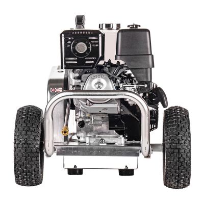 Image showing 5 th SIMPSON 4,200 PSI 4 GPM Gas Cold Water Aluminum Blaster Pressure Washer, CAT Triplex Plunger Pump, Honda GX390 Engine, 49 State