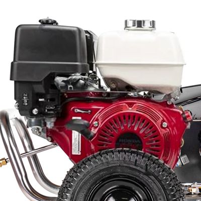 Image showing 7 th SIMPSON 4,200 PSI 4 GPM Gas Cold Water Aluminum Blaster Pressure Washer, CAT Triplex Plunger Pump, Honda GX390 Engine, 49 State