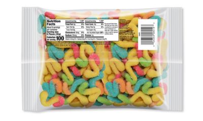 Image showing  Sour Neon Candy Worms, 8.75 oz.