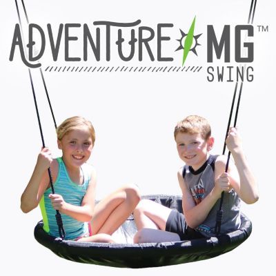 Image showing  AdventureMG Swing, 350 lb. Capacity, Ages 5 and Up, 39 in. L x 39 in. W x 68 in. H, 8.25 lb.