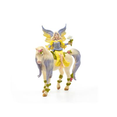 Image showing  Fairy Sera with Blossom Unicorn Toy Figurine