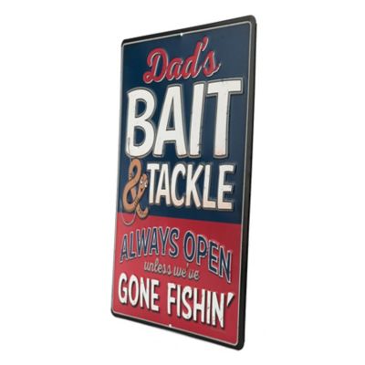 Image showing  Bait and Tackle Embossed Tin Sign
