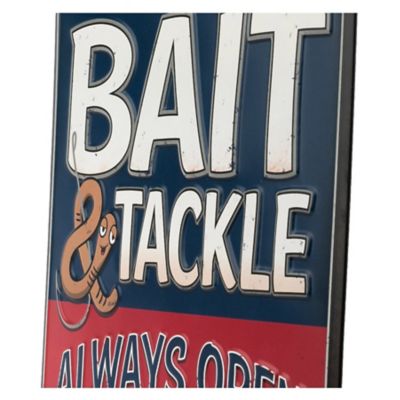 Image showing  Bait and Tackle Embossed Tin Sign