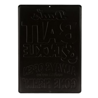 Image showing  Bait and Tackle Embossed Tin Sign