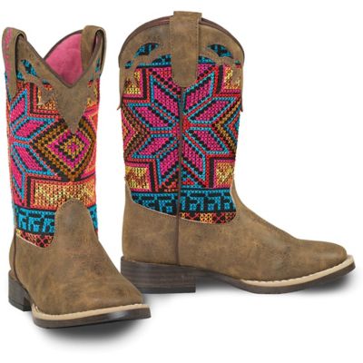 girls floral boots