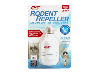 PIC Rodent Repellent and LED Light Bulb