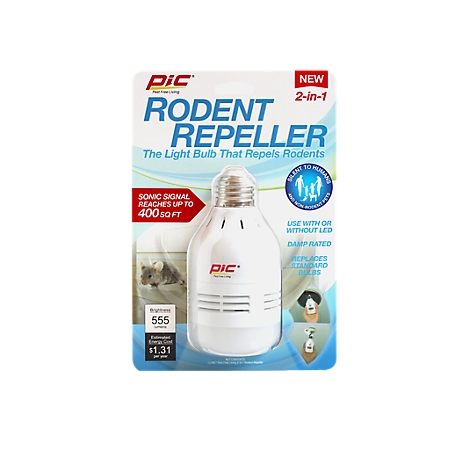 PIC Rodent Repellent and LED Light Bulb