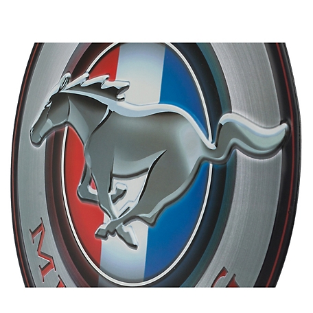 Open Road Brands Ford Mustang Round Embossed Tin Sign, 90153852-S at  Tractor Supply Co.