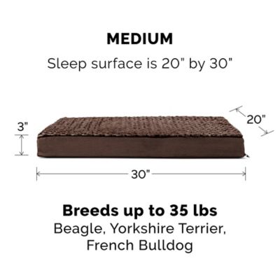 Image showing 8 th FurHaven Ultra Plush Deluxe Orthopedic Mattress Pet Bed