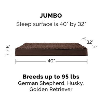 Image showing 8 th FurHaven Ultra Plush Deluxe Orthopedic Mattress Pet Bed