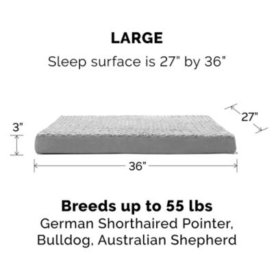 Image showing 8 th FurHaven Ultra Plush Deluxe Orthopedic Mattress Pet Bed
