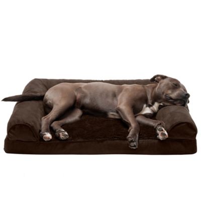 FurHaven Plush and Suede Orthopedic Sofa Dog Bed