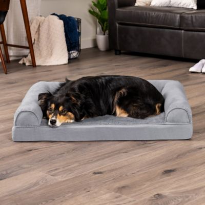 Image showing 1 th FurHaven Plush and Suede Orthopedic Sofa Dog Bed, 45536089P