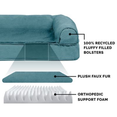 Image showing  Plush and Suede Orthopedic Sofa Dog Bed, 45536089P
