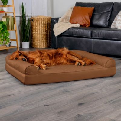 Image showing 6 th FurHaven Quilted Orthopedic Sofa Dog Bed