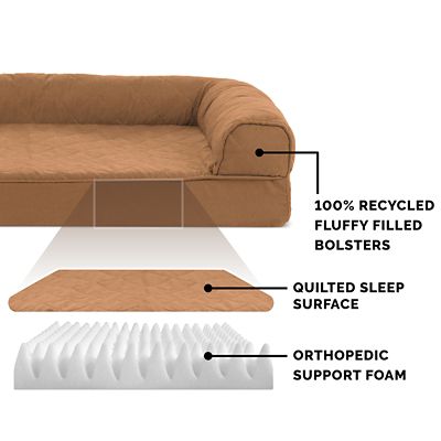 Image showing  Quilted Orthopedic Sofa Dog Bed