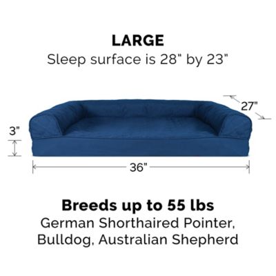 Image showing 5 th FurHaven Quilted Orthopedic Sofa Dog Bed