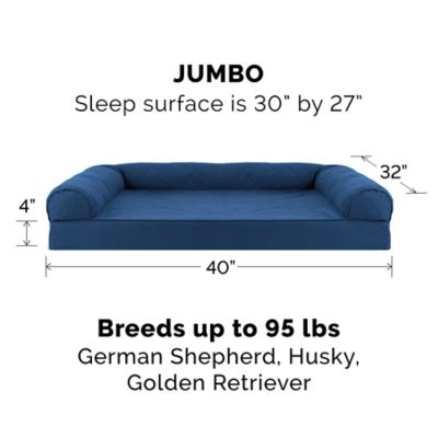 Image showing 5 th FurHaven Quilted Orthopedic Sofa Dog Bed