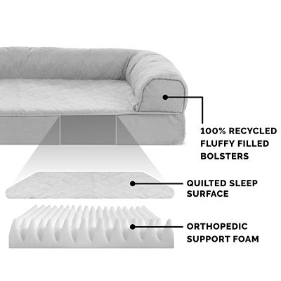 Image showing  Quilted Orthopedic Sofa Dog Bed