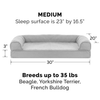 Image showing 5 th FurHaven Quilted Orthopedic Sofa Dog Bed