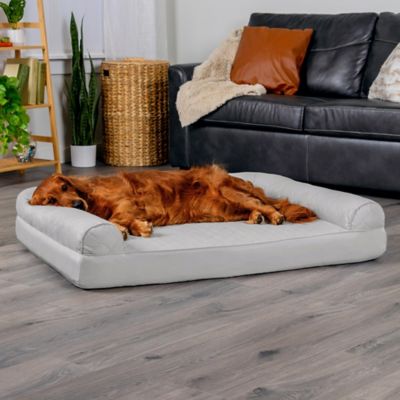 Image showing 6 th FurHaven Quilted Orthopedic Sofa Dog Bed