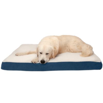 FurHaven Faux Sheepskin and Suede Deluxe Orthopedic Mattress Pet Bed