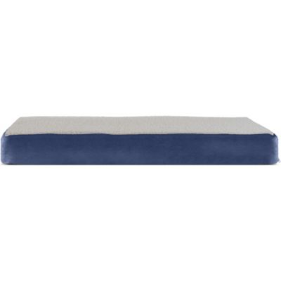 Image showing  Faux Sheepskin and Suede Deluxe Orthopedic Mattress Pet Bed