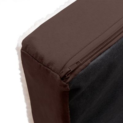 Image showing 8 th FurHaven Faux Sheepskin and Suede Deluxe Orthopedic Mattress Pet Bed