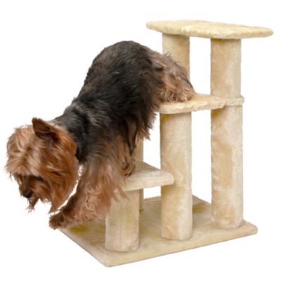 FurHaven Steady Paws 3-Step Pet Stairs, Cream