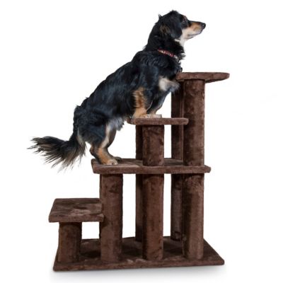 FurHaven Steady Paws 4-Step Pet Stairs, Brown