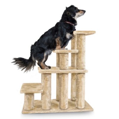 FurHaven Steady Paws 4-Step Pet Stairs, Cream