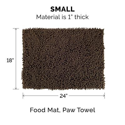 Image showing  Small Muddy Paws Towel & Shammy Rug - Mud