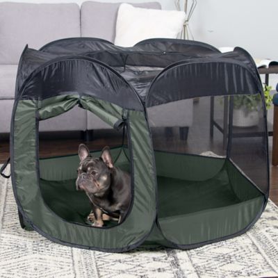 Image showing  Indoor/Outdoor Portable Mesh Pet Play Pen