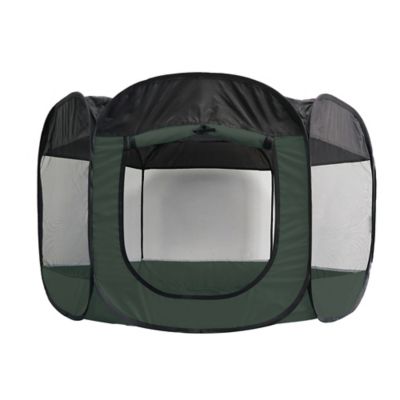 Image showing 7 th FurHaven Indoor/Outdoor Portable Mesh Pet Play Pen