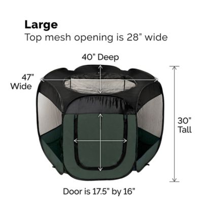 Image showing 8 th FurHaven Indoor/Outdoor Portable Mesh Pet Play Pen