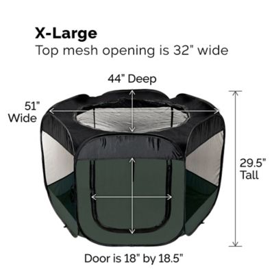 Image showing 8 th FurHaven Indoor/Outdoor Portable Mesh Pet Play Pen
