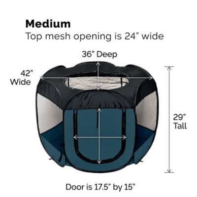 Image showing 8 th FurHaven Indoor/Outdoor Portable Mesh Pet Play Pen