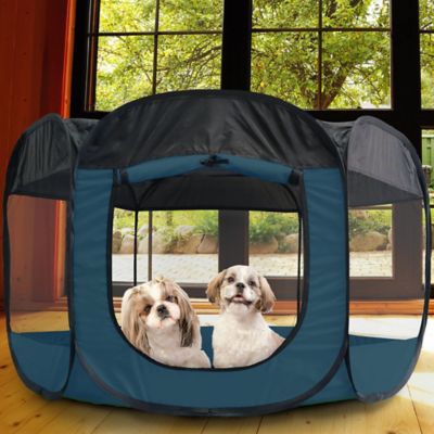 Image showing  Indoor/Outdoor Portable Mesh Pet Play Pen