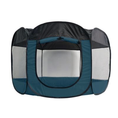 Image showing 7 th FurHaven Indoor/Outdoor Portable Mesh Pet Play Pen