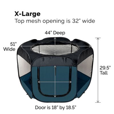 Image showing 8 th FurHaven Indoor/Outdoor Portable Mesh Pet Play Pen