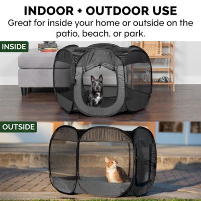 Image showing 5 th FurHaven Indoor/Outdoor Portable Mesh Pet Play Pen