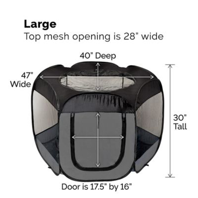 Image showing 8 th FurHaven Indoor/Outdoor Portable Mesh Pet Play Pen