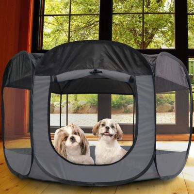 Image showing  Indoor/Outdoor Portable Mesh Pet Play Pen