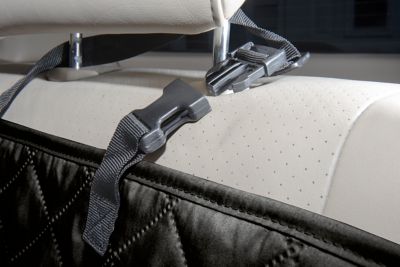 Image showing  Quilted Single Car Seat Pet Cover, Black
