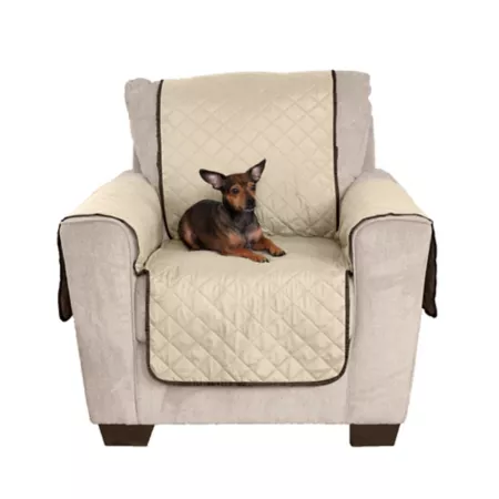 FurHaven Water Resistant Chair Cover Reversible Two Tone Furniture Protector Cover - Espresso/Clay Chair Furniture Covers & Protectors