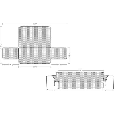 Image showing  Reversible Waterproof Sofa Furniture Protector with Non-Skid Back