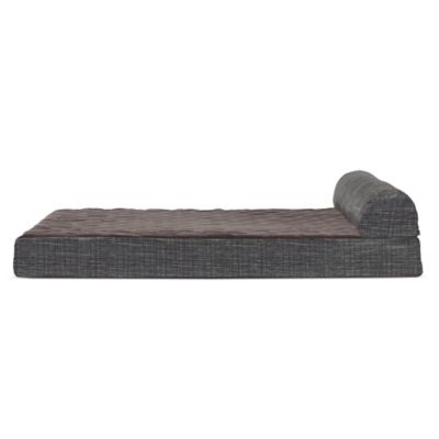 Furhaven Quilted Fleece Print Suede Chaise Lounge Orthopedic Sofa Pet Bed At Tractor Supply Co